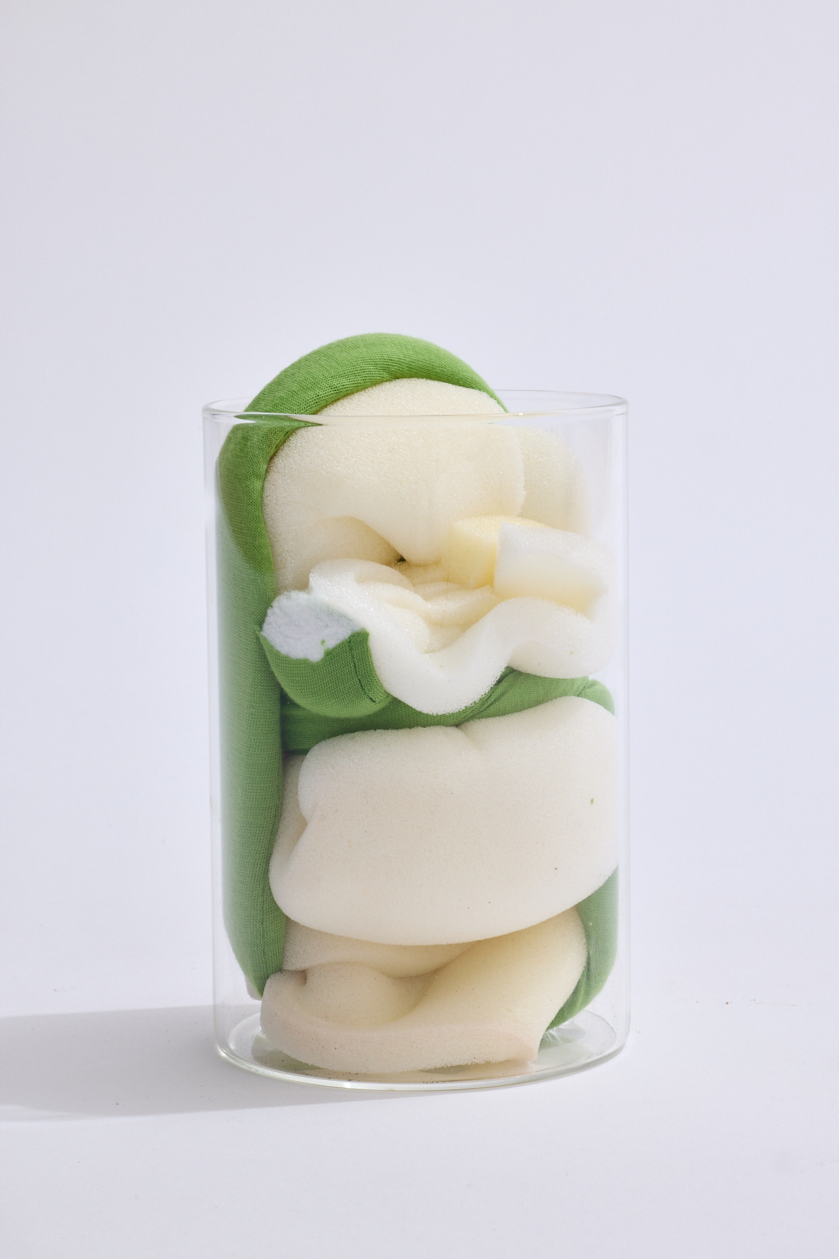 Anima-in anima installation by oneg - glass and mixed media exploring body exterior and interior